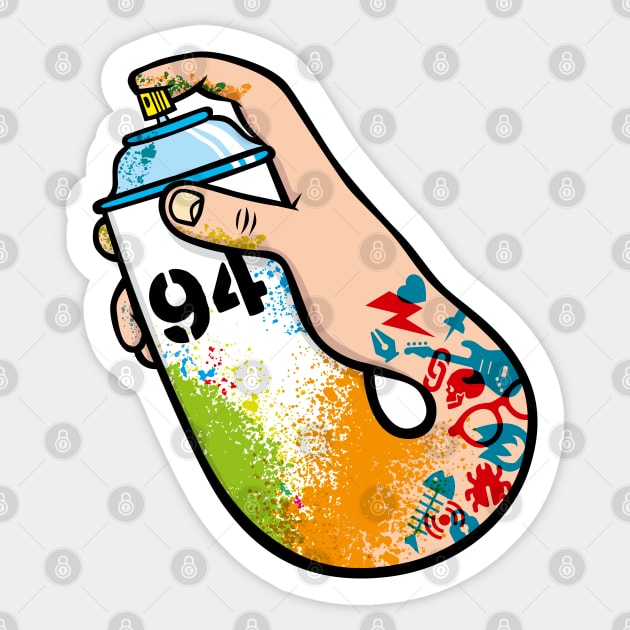 Graffiti Hand Sticker by VectorLance